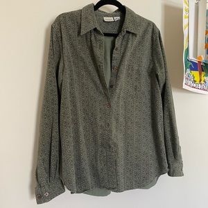 Paisley Corduroy Button Up